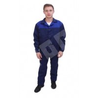 Костюм СТАНДАРТ куртка с полукомбинезоном (синий)